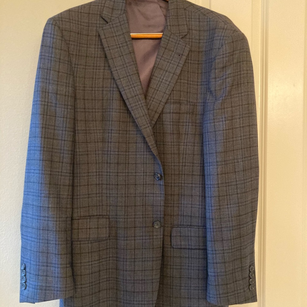 Men’s Jos. A Bank Plaid Gray Jacket